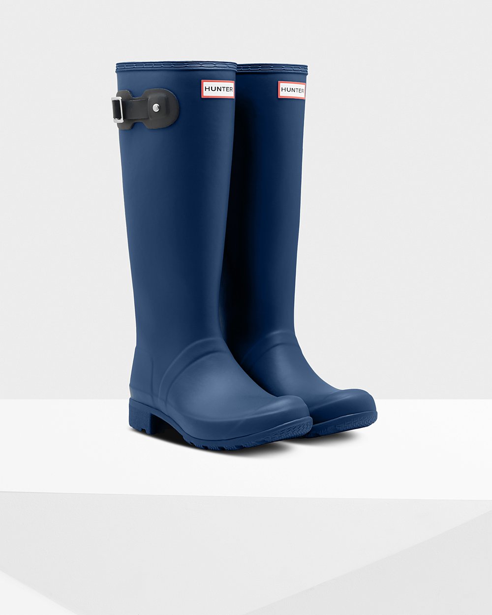 Womens Hunter Tall Rain Boots Navy - Original Tour Foldable - 1572408-GS